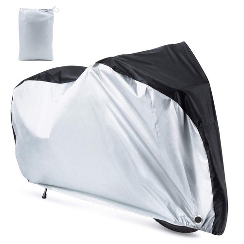 Roctee Waterproof XL Bicycle Cover, Outside Bikes Storage Covers Rain Sun UV Dust Wind Proof Mountain Bicycle Covers Road Electric Bike Cover Hybrid Bike Cover with Lock Hole