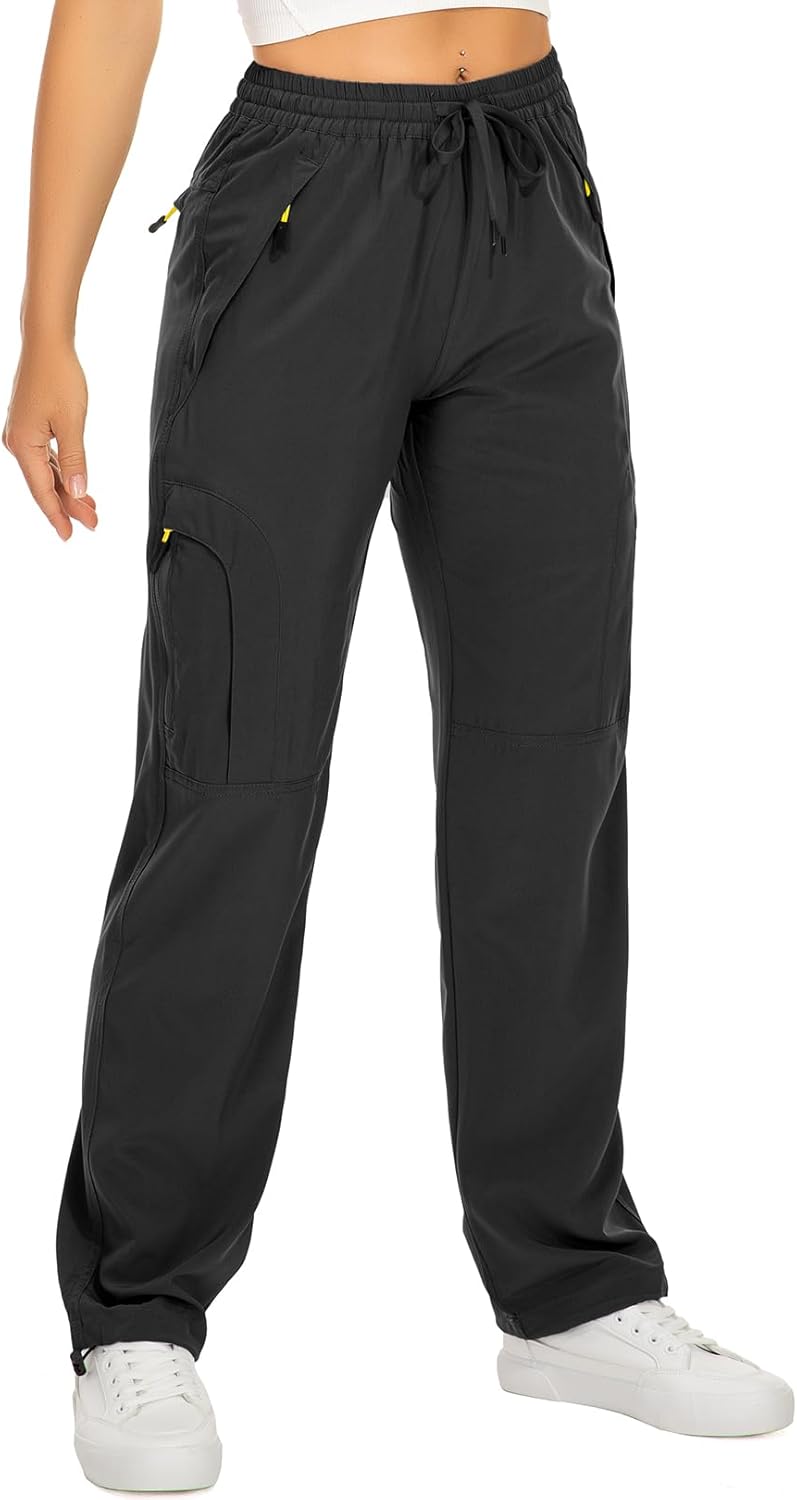 Skiennix Women's Hiking Pants - Quick Dry, Lightweight, UPF 50, Cargo Style with Zipper Pockets