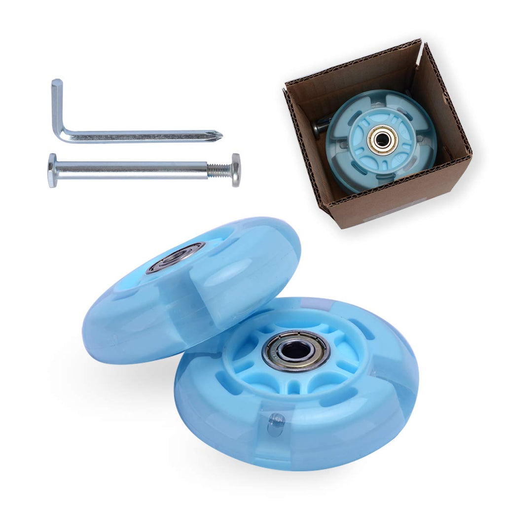 scooter rear wheels, replacement back wheels, light-up rear wheels for kick scooter, PU material-diameter 80mm