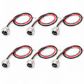 Keenso Electric Scooter Charging Port, 6 Pcs Electric Car Scooter Charging Port Connector 3 Pin Aviation Head Charging Hole