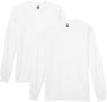 Gildan Heavy Cotton Long Sleeve T-Shirt - Comfortable 2-Pack in Classic Colors