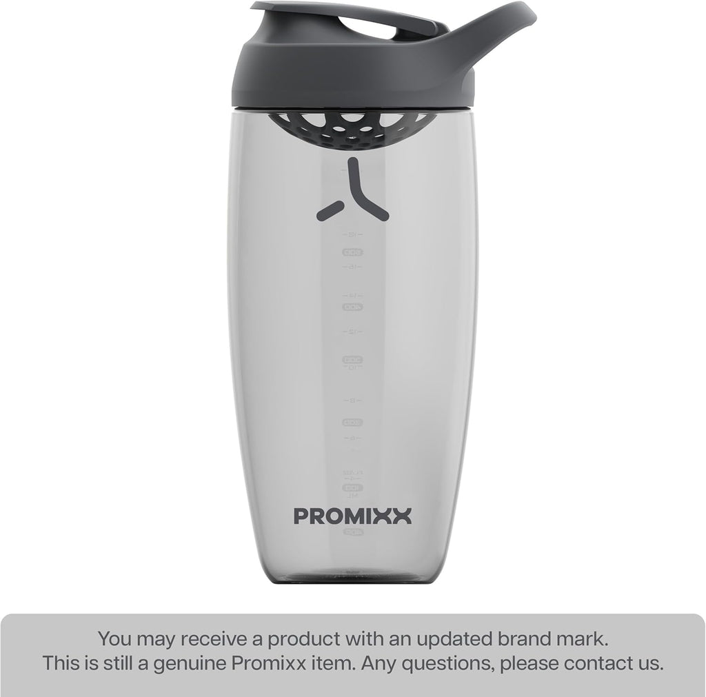 Promixx Pursuit Protein Shaker Bottle - 24 oz Silent No-Ball Mixer | Leak-Proof, BPA-Free, Easy-Clean Design