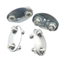 PZRT 4 Sets Bicycle Fender Leg Support Fixing Cleats with Screws and Nuts