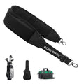 DONZWIYES Golf Bag Shoulder Strap Upgraded Single Padded Adjustable Straps Universal Replacement(All in Black,1 Pack)