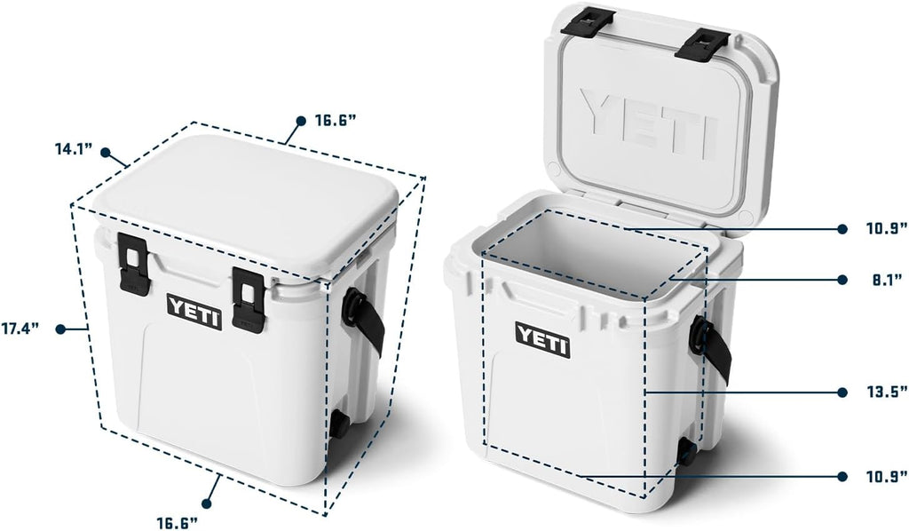 YETI Roadie 24 2.0 Hard Cooler - Durable Design with DoubleDuty Shoulder Strap & Drain Plug