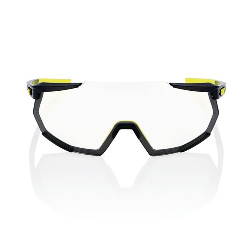 100% Racetrap 3.0 Sport Performance Sunglasses - Sport and Cycling Eyewear (Gloss Black - Photochromic Lens)