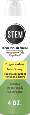 STEM Mosquito & Tick Repellent Spray - Fragrance-Free Picaridin Protection, 4 oz