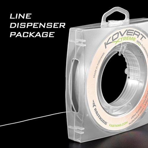 KastKing Kovert Xtreme Fluorocarbon Fishing Line - Extreme Clarity & Shock Resistance | 25, 50, 200 YD Spools