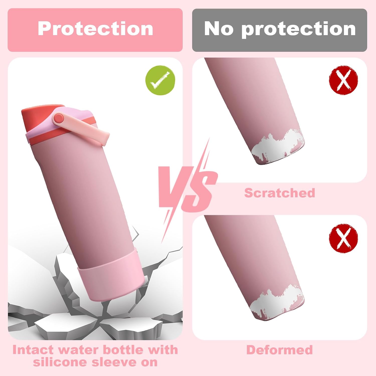 Owala Silicone Boot - Anti-Slip, Scratch-Resistant Sleeve for 30oz & 40oz FreeSip Sway Bottles