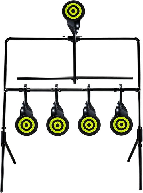 KNINE OUTDOORS Shooting Target - Resetting Airsoft & Rimfire Target for .22/.177 Caliber Guns