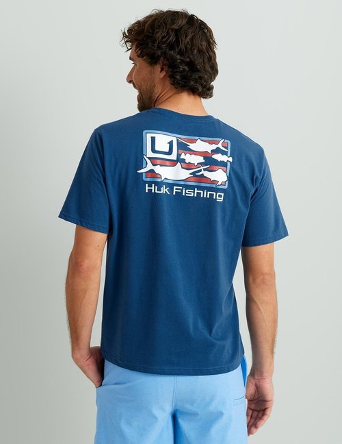 HUK Men's Fishing Tee - Quick-Dry Performance Short Sleeve Shirt for Comfort and Style