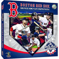 Masterpieces MLB Unisex Home Plate Shaped 500 Piece Jigsaw Puzzle - Boston Red Sox