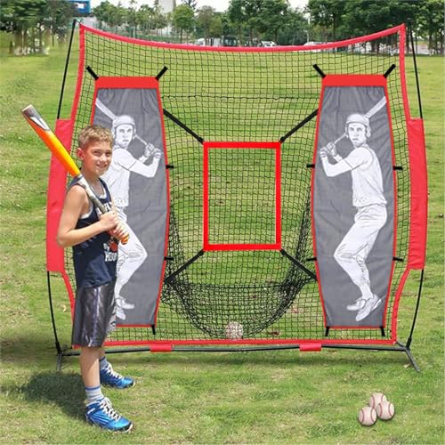 Baseball and Softball Pitching Dummy Set for Accuracy Training - Left & Right Hitter