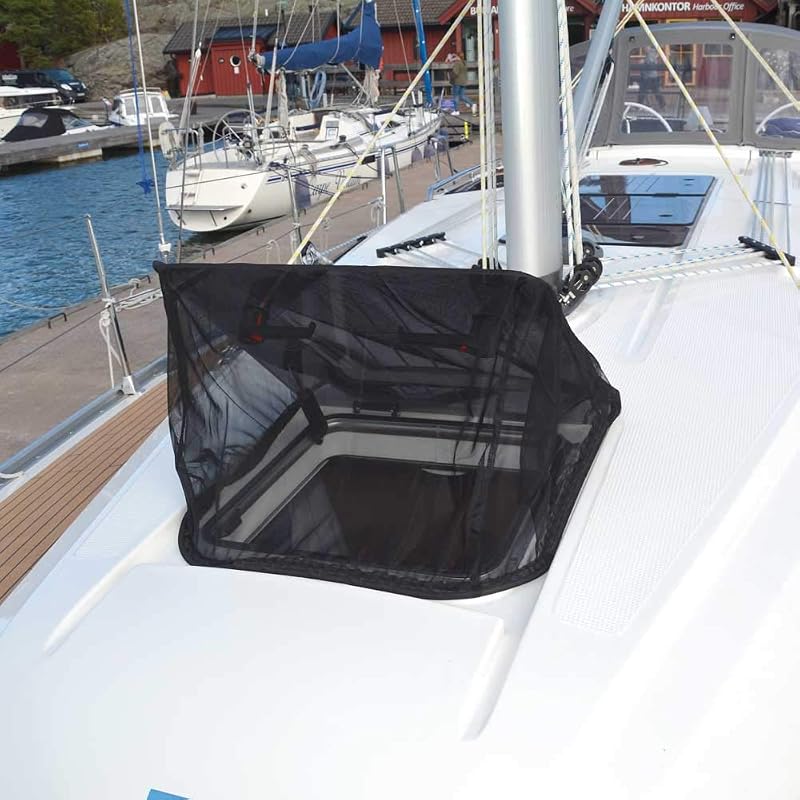 Boat Hatch Bug Screen Throw Over Mosquito Net with Weighted Edge - Medium