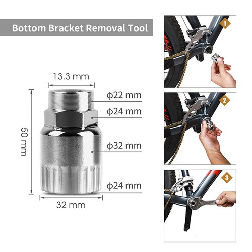 DUZFOREI 6 Pcs Bicycle Repair Tools Kit, Bike Cassette Removal Tool, Sprocket Removal Tools Sprocket Remover for Mountain Bike, Road Bike