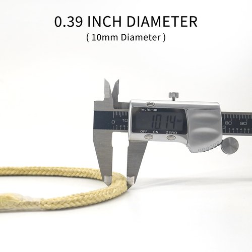 NewDoar 100% Kevlar Braided Friction Hitch,5620 MBS,Prusik Arborist Rope, Abrasion/Flame Resistant, High Strength Rescue Rigging Hammocks(1pcs)