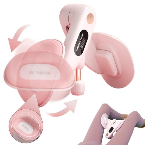 Thigh Hip Trainer for Beginner, Thigh Trainer, Pelvic Floor Strengthener with Built-in Smart Counter, Postpartum Rehabilitation Equipment, Portable Home Gym for Adduction Training