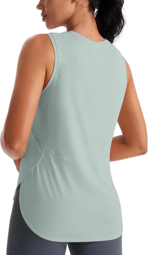 JOYSPELS Ice Silk Workout Tank Tops - Cool-Dry Sleeveless Yoga Shirts for Women | Athletic Loose Fit