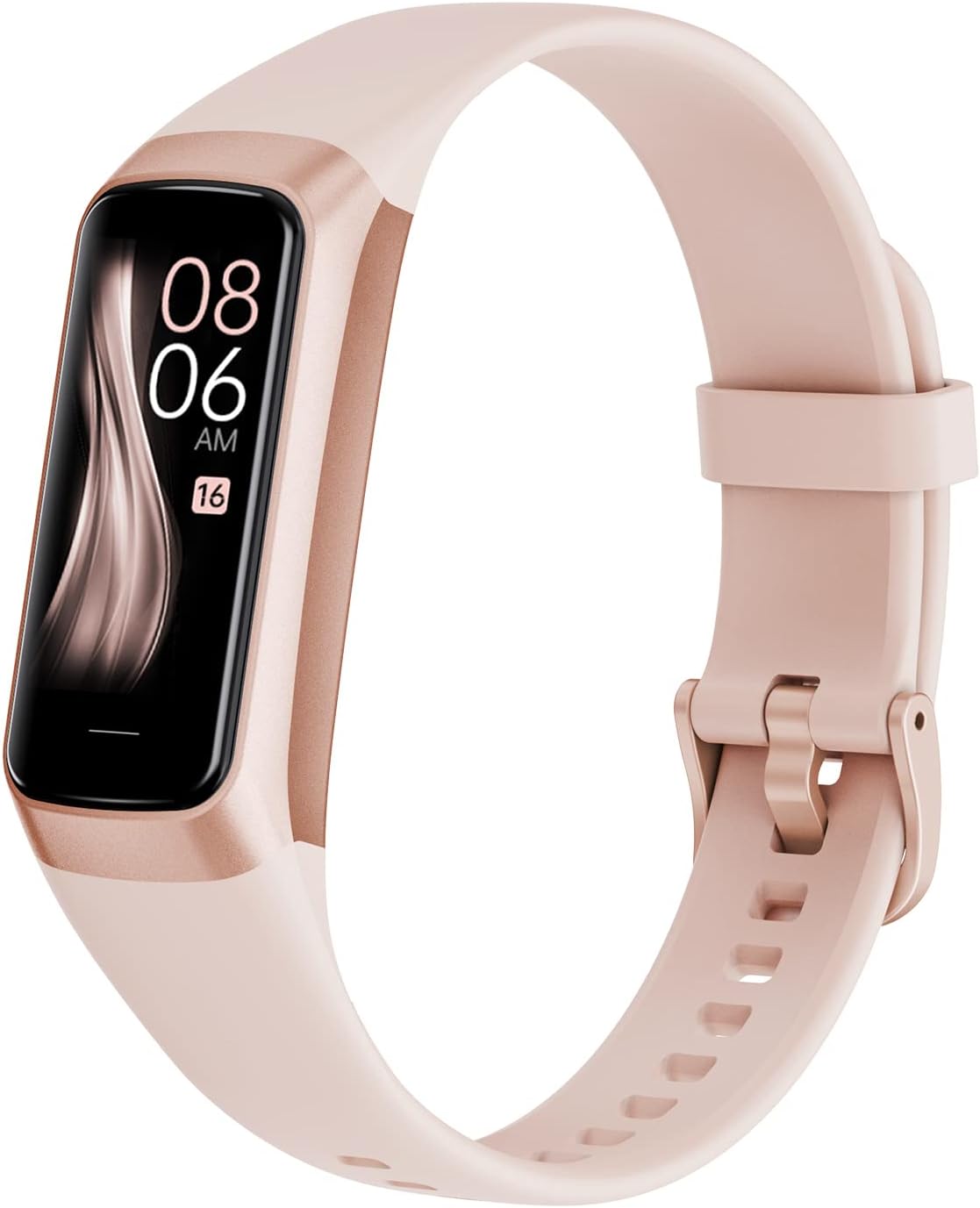 Skiennix Fitness Tracker - Heart Rate & Blood Oxygen Monitor | 20+ Sports Modes, Smart Watch for Android/iOS (Pink)