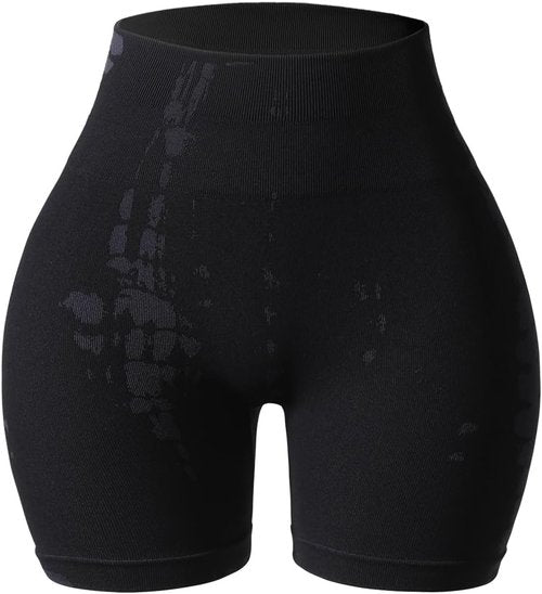 AUROLA Serpent Seamless Scrunch Workout Shorts - Tummy Control, Squat Proof, Ribbed Design for Women