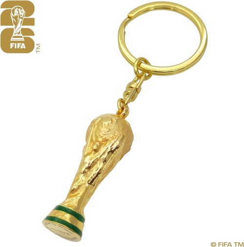 FIFA | 2026 World Cup 3D Rotating Trophy Keychain - Premium Zinc Alloy & Acrylic - Perfect for Keys & Bags