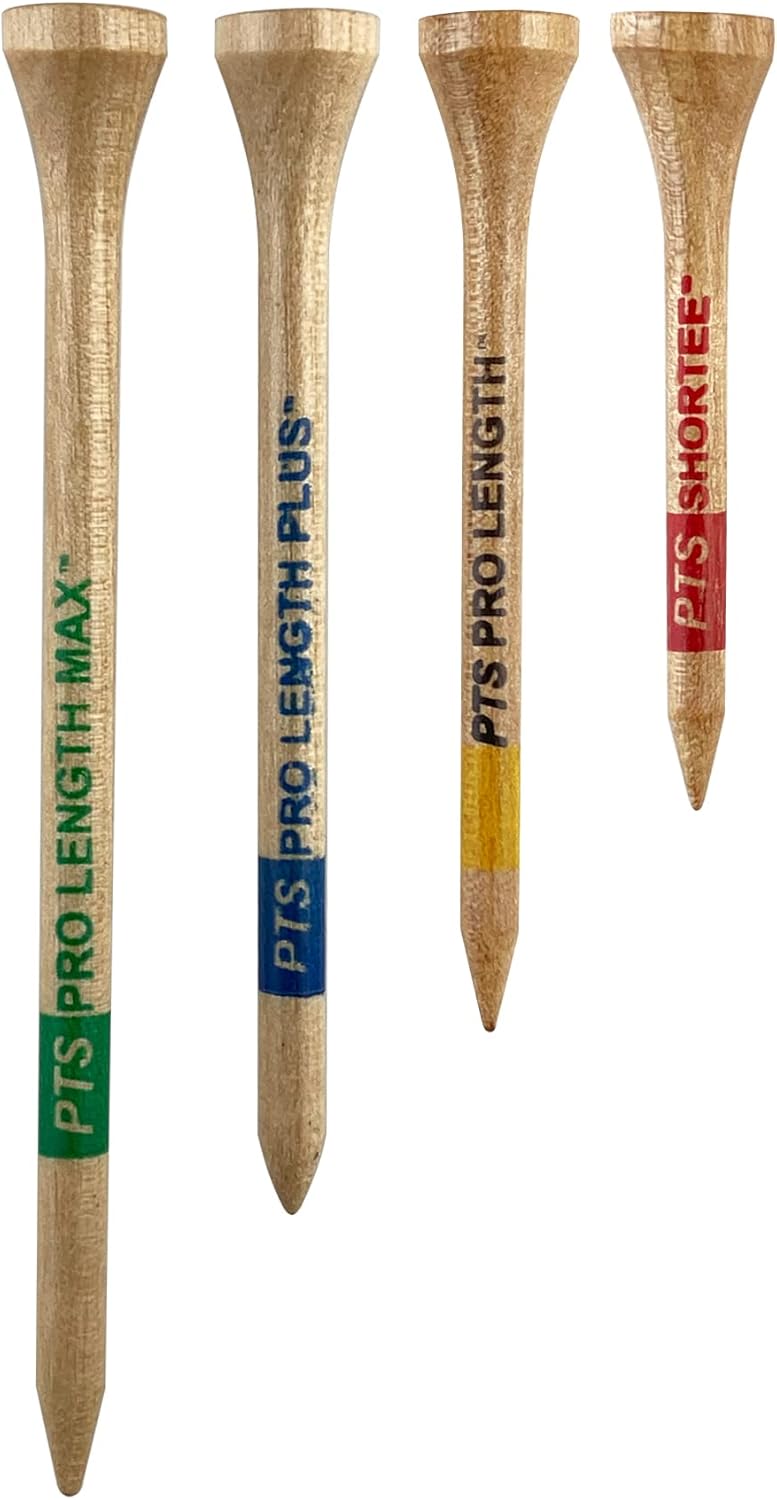 Pride Professional Tee System - 2-3/4 Inch ProLength Golf Tees | 175 Count, Natural Color