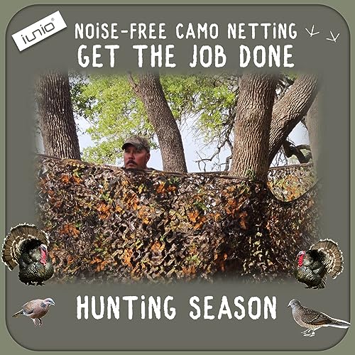 Camouflage Netting for Hunting & Outdoor Use - Maple Leaf Pattern, 5ft x 65ft