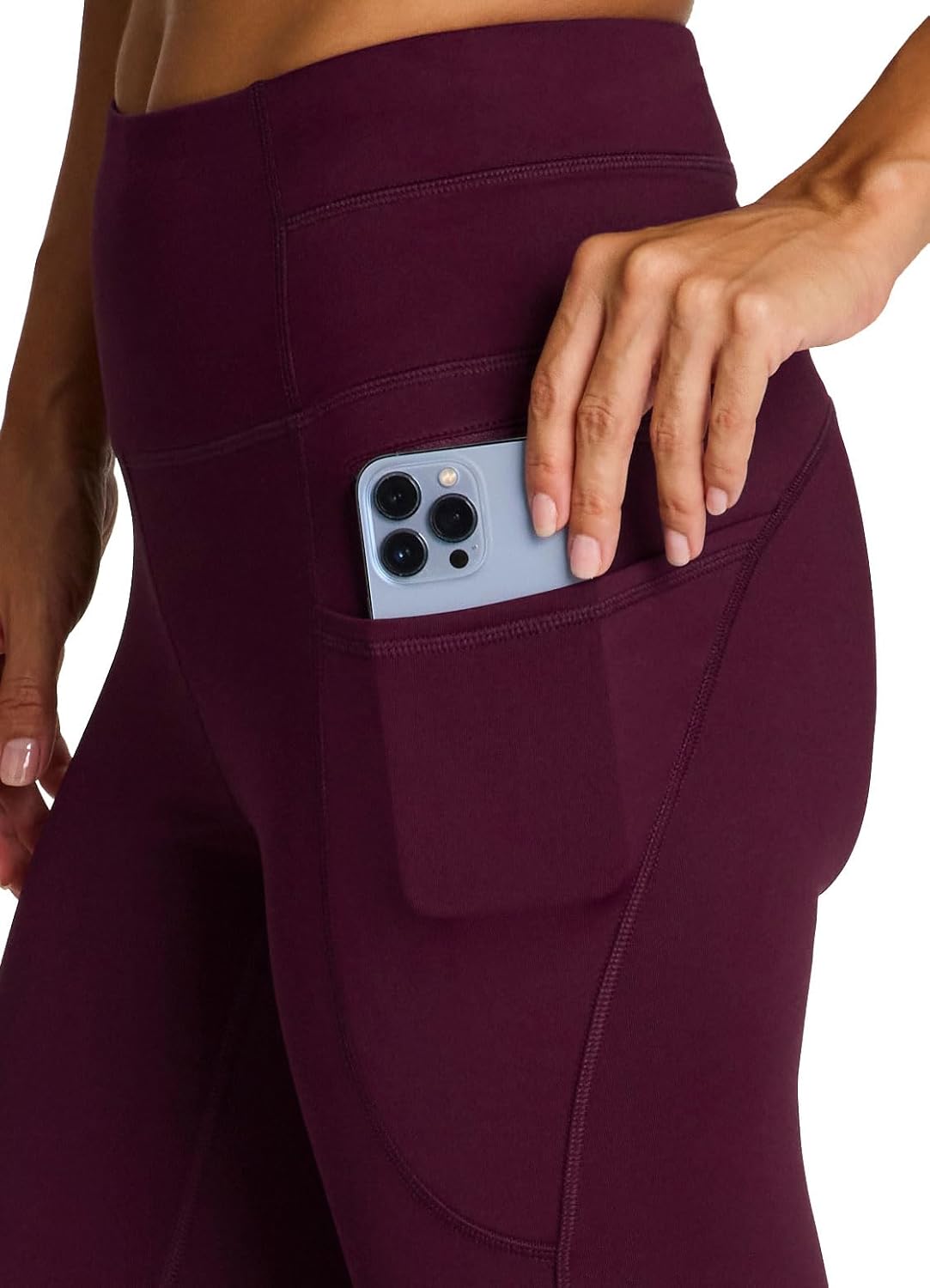 RBX Fleece-Lined Leggings for Women Yoga Pants with Pockets Gym Pants for Cold Weather Full-Length Leggings for Running Yoga
