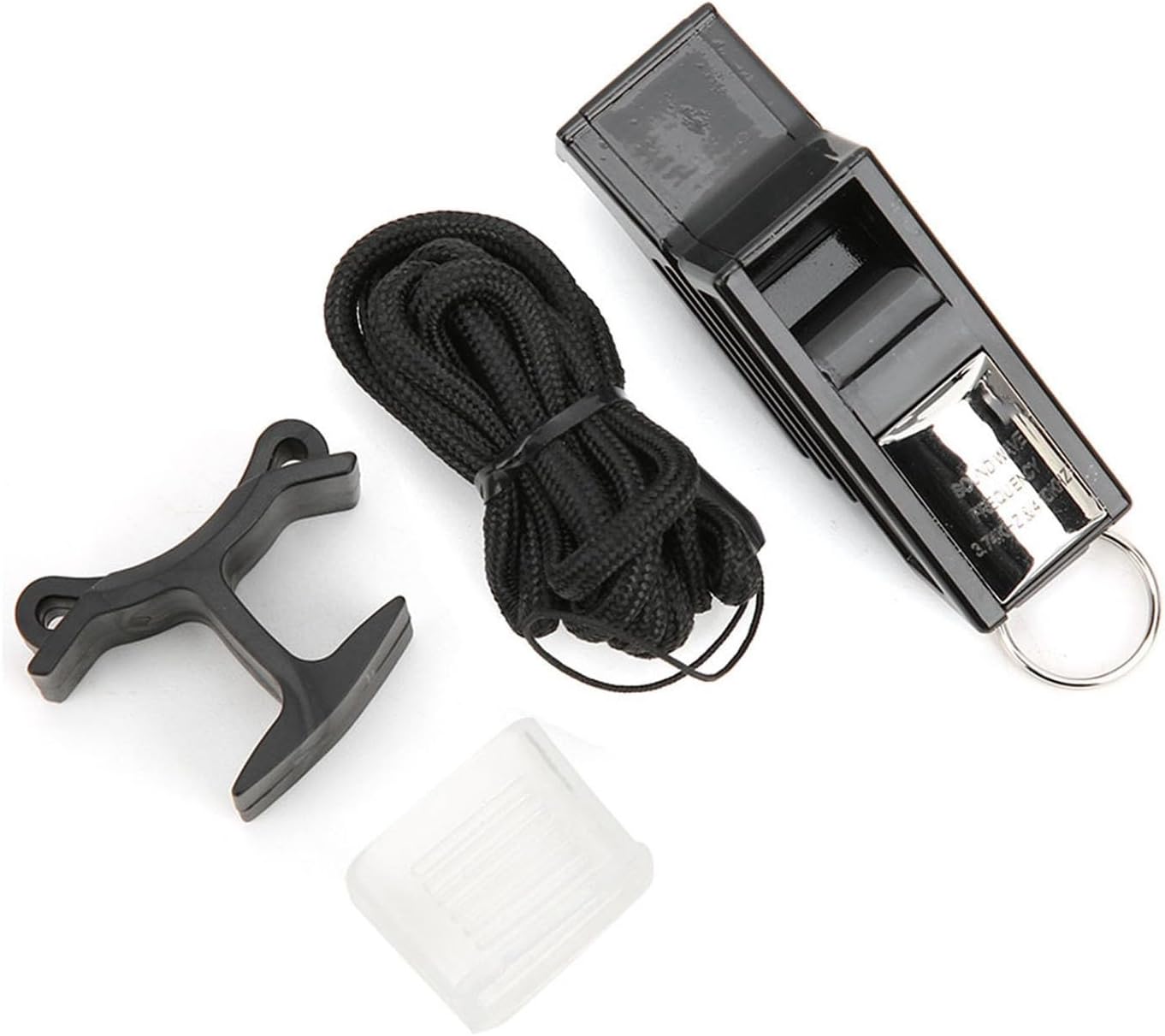 Skiennix Sports Whistle - Basketball Referee & Training Tool | Emergency Lifesaving (Black/Silver)