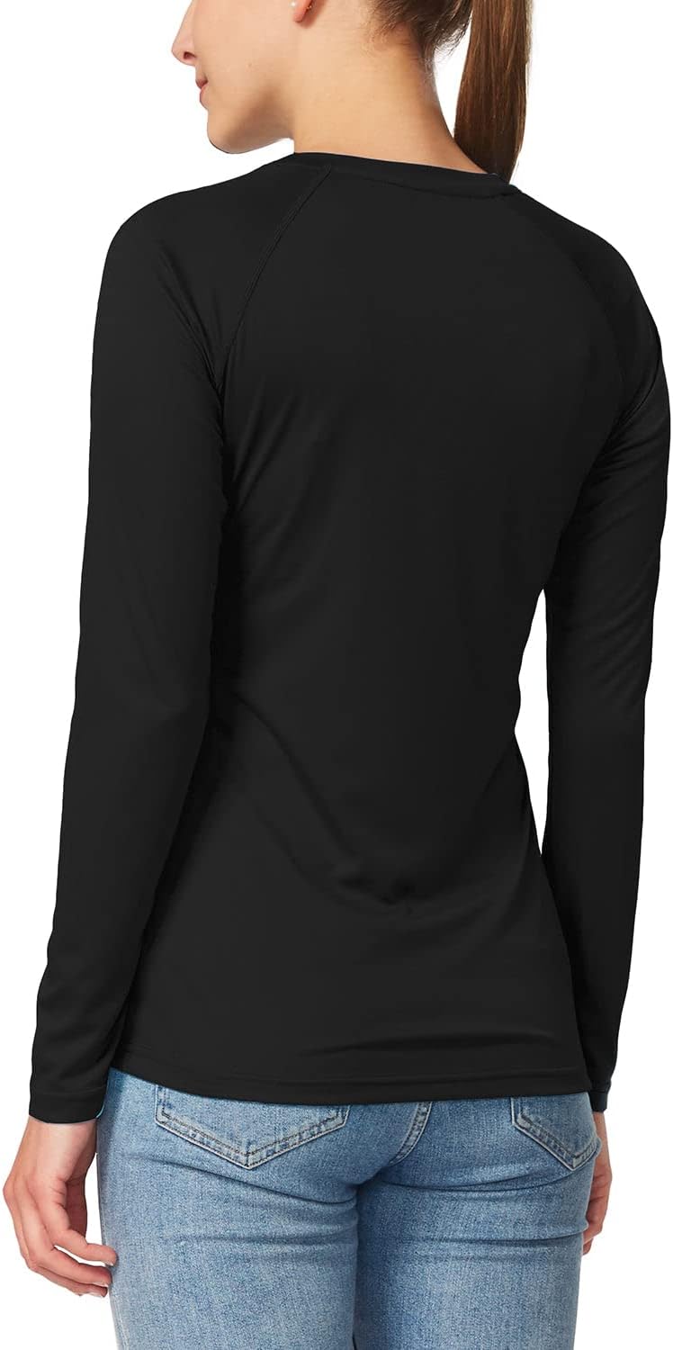Baleaf Women's Long Sleeve UV Protection Sun Shirt - Lightweight Quick Dry SPF Hiking Top