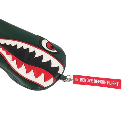 New Flying Tiger Warshark Golf Driver Headcover for Taylormade M3 M4 M5 M6 SIM Golf Club Available for Driver Size Wood Size Rescue Size (Green Driver Cover)