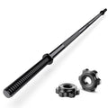 55" Weight Lifting Bar, 1" Standard Straight Barbell Bars for Weight lifting, Olympic Barbell Bar for Bench Press/Hip Thrusts/Squats/Lunges for Gym and Home, 2 Star Star-nuts (480lb Weight Capacity)
