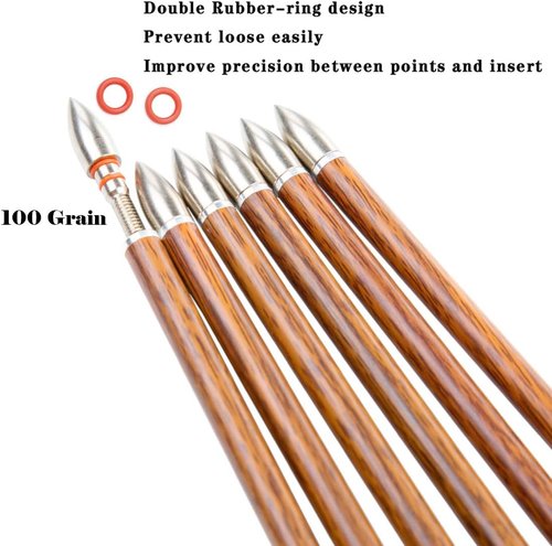 Archery Traditional Arrows - 12PCS Carbon Shafts with Turkey Feathers | 30-32 Inch for Recurve & Compound Bows
