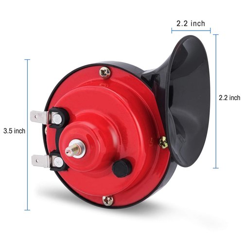 Roykaw Universal Golf Cart 12 Volt Horn Kit W/Floor Mounted Button and Wiring Harness Compatible with EZGO Club Car Yamaha, UTV, Boat