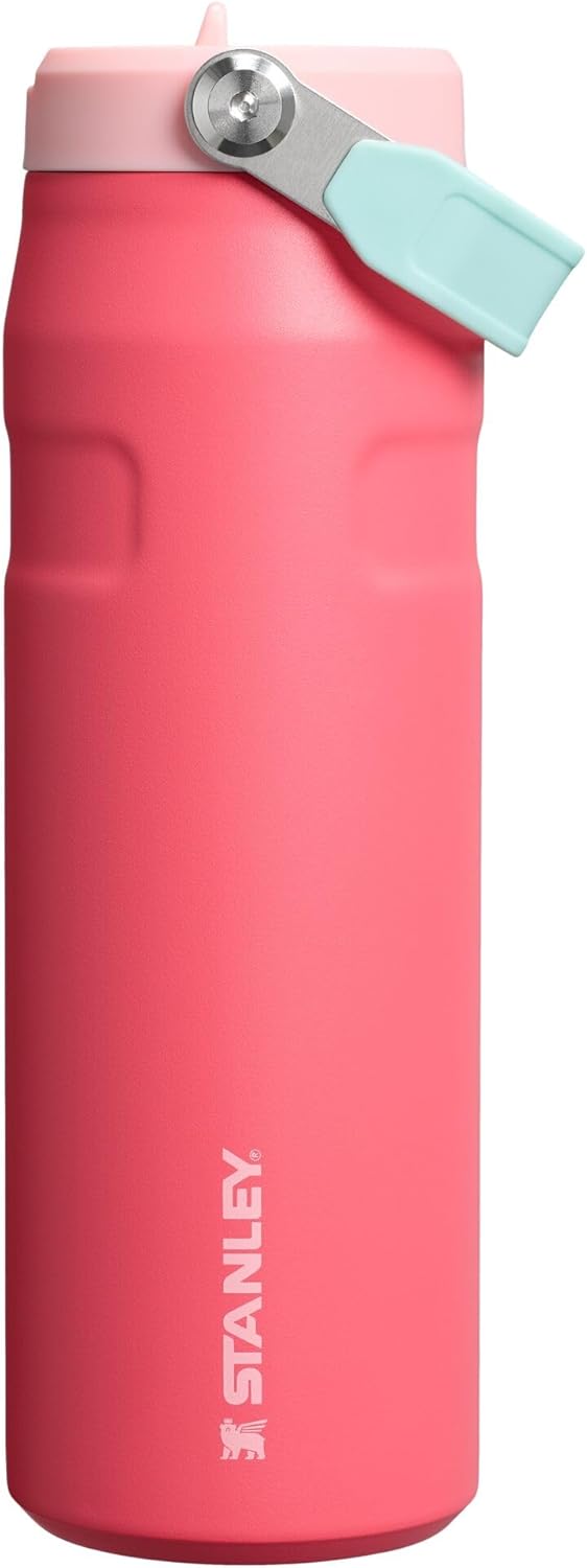 Stanley IceFlow 2.0 Water Bottle - 24 oz Insulated Stainless Steel | Lightweight, Leak Resistant, BPA-Free | Watermelon
