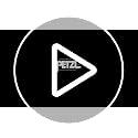Rechargeable Petzl ARIA 2R RGB Headlamp 625 Lumens Black - Tactical, Waterproof