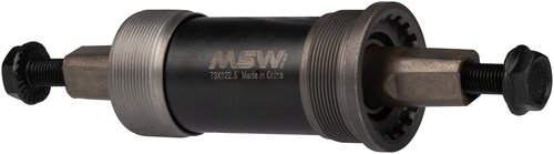 MSW Bike Square Taper JIS Bottom Bracket, English Frame Interface, 73 x 122.5mm