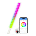 TakThree Smart LED Glow Stick, Rechargeable Light Stick, Button or App Controlled, Music Synced, DIY Light Effects, IP54 Waterproof, Perfect for Parties, Festivals, Concerts