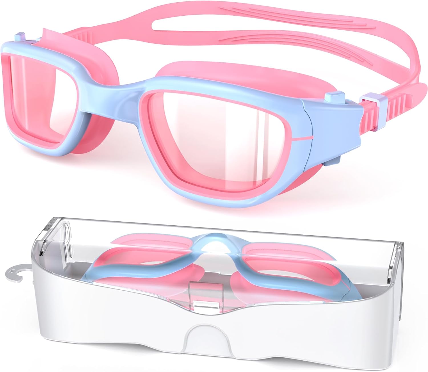 Skiennix Kids Swim Goggles - Anti-Fog UV Protection Pool Glasses for Ages 6-14 | Comfortable Fit