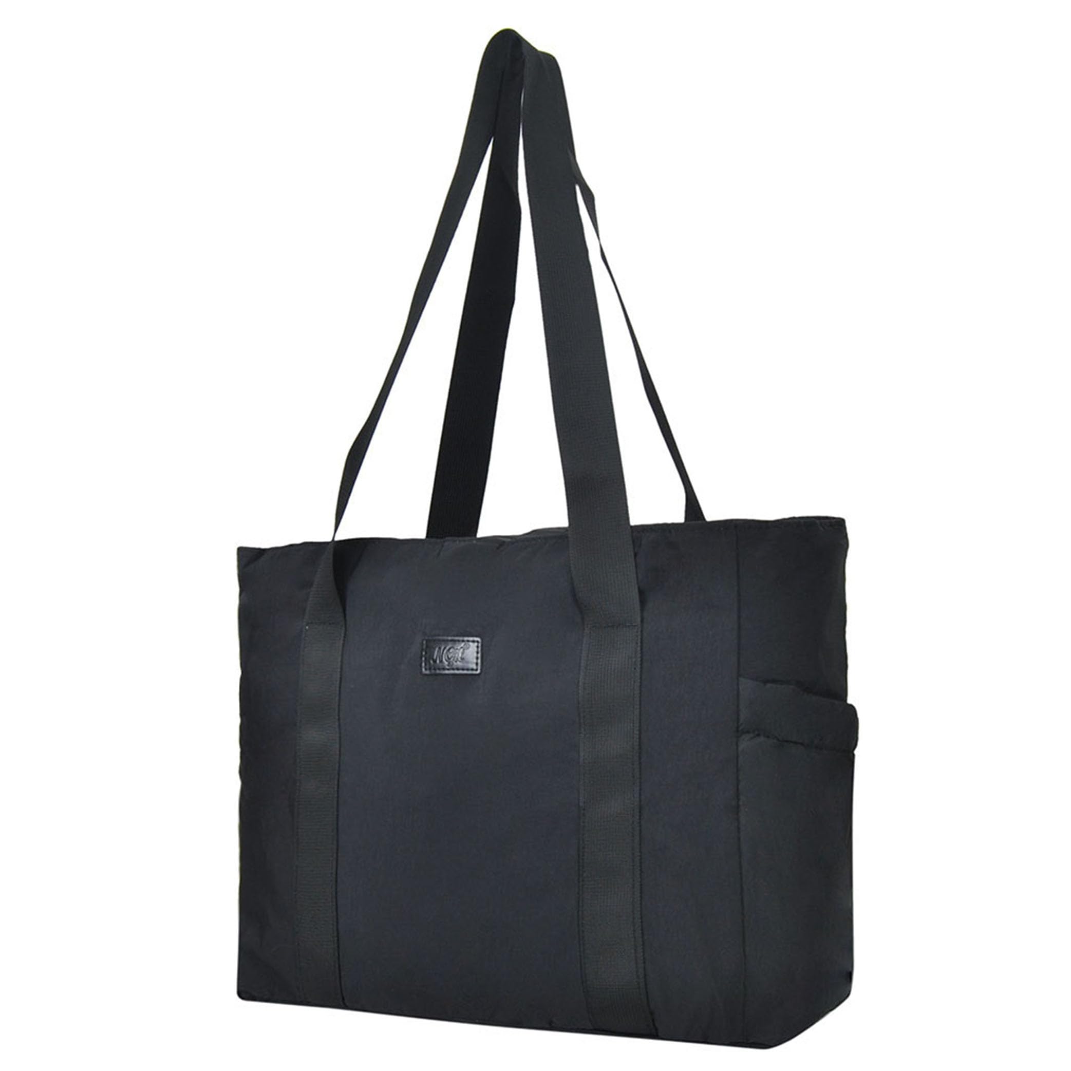 NGIL Yoga Tote Bag, Gym Tote Bag,Work Nurse Tote Bag for Women, Computer Tote for Laptop, Travel Tote Shoulder Bag for Women (Black)