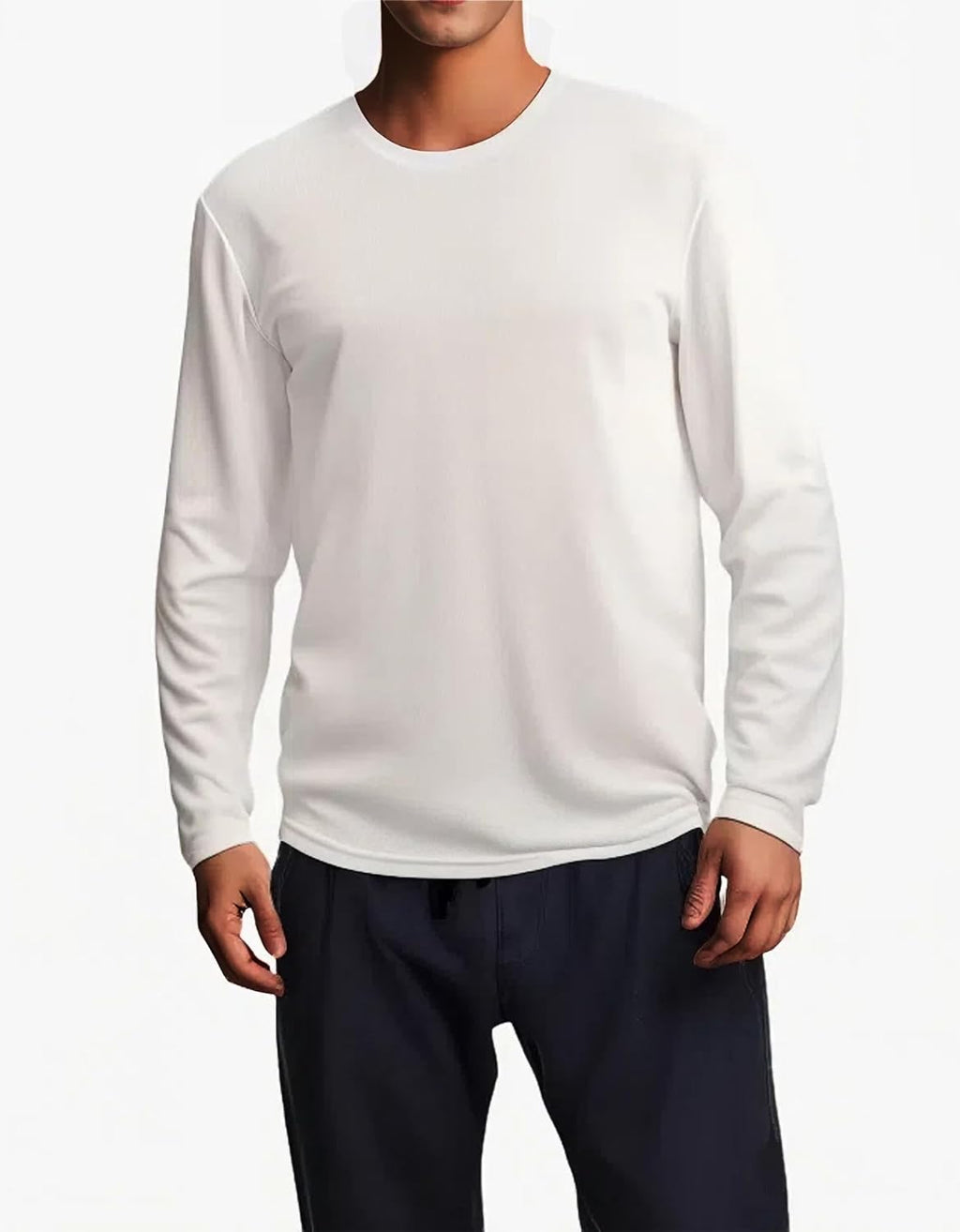 Skiennix Men's Long Sleeve Quick-Dry Athletic T-Shirt - Moisture-Wicking Classic Fit