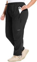 Baleaf Plus Size Cargo Pants for Women - Water Resistant Hiking Joggers with Zipper Pockets | UPF 50+