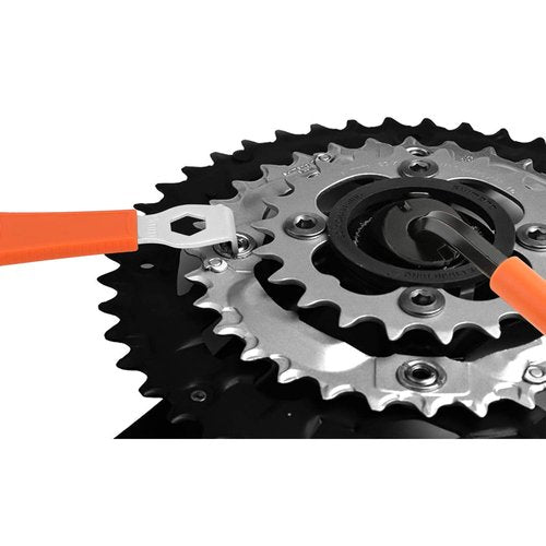 Oumers Bike Crank Puller Tool Set, Bike Crank Extractor Bike Bottom Bracket Remover Hex Allen Wrench 16mm 15mm Spanner Wrench Fit for Removing Bicycle Crank