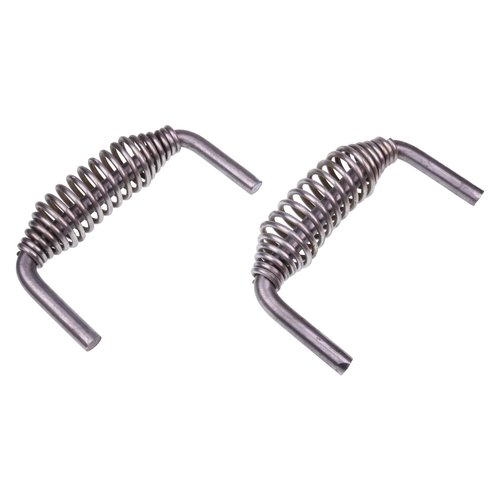 Chamixx 2X 5-3/8" Weld-On Stainless Spring Handles (6" Wide 3.5" Tall) with 1/2" Steel Rod Compatible with BBQ Pits Trailers Grills Wood Stoves Trailers Cabinets and Other Custom Metal Projects