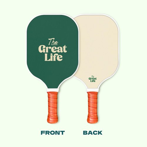 The Great Life Pickleball Paddle Premium Set | 2 Carbon Fiber Paddles & 4 Balls | Sport Bag & Paddle Cover Included | Beginner Friendly | 6in. Handle | Honeycomb Core | Lightweight | Retro & Stylish