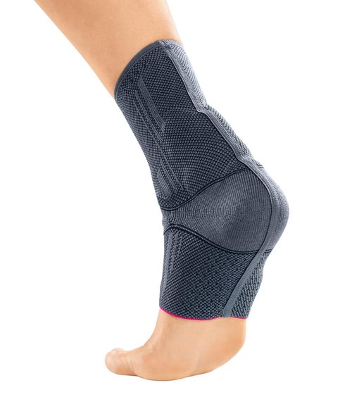medi Achimed Knit Ankle Support for Men & Women - Achilles Brace, Compressive Foot Wrap, Post-Surgical, Moderate Support Ankle Stabilization, III, Silver