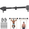 Kipika Heavy Duty Wall Mounted Pull Up Bar, Doorway Pull-Up Bar for Home Gym, Upper Body Strength Training (32" Straight Type & Foam-padded Handles)