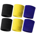 HANERDUN Wrist Sweatbands Thick Terry Cloth Wristbands for Men and Women Athletic Sweat Bands for Sports Tennis Gym Basketball