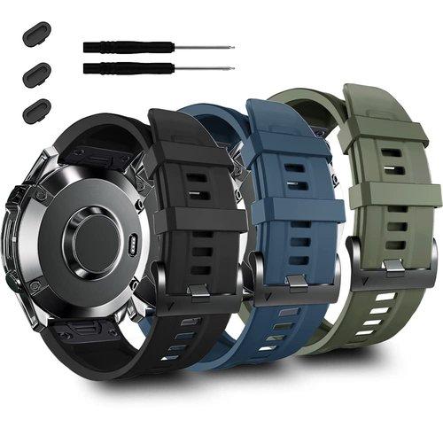 ZPJPPLX 22mm Quickfit Band Compatible with Garmin Fenix 8/7/6 epix Pro,Silicone Wrist Strap for Fenix E/5 Plus/5/tactix quatix 8 7 pro/Forerunner 970/965/955/Descent G2 G1/Approach S70/S62/S60 47mm