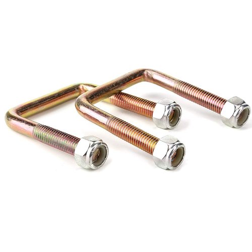 10L0L Golf Cart Rear Spring U Bolt for EZGO TXT 1994-up Electric & Gas, Includes Nuts, OEM# 72124G01 72618G01 72029G01, 2 PCS